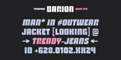 Barion Font Poster 2
