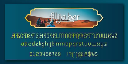 Alijaber Font Poster 3