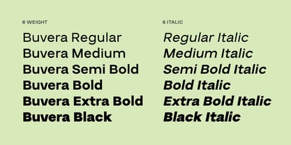 Buvera Font Poster 2