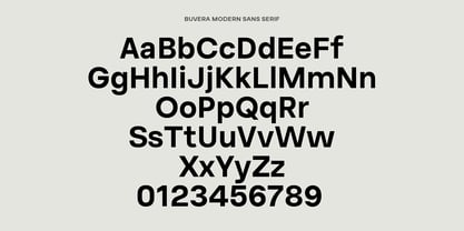 Buvera Font Poster 6