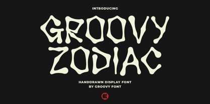 Groovy Zodiac Font Poster 1