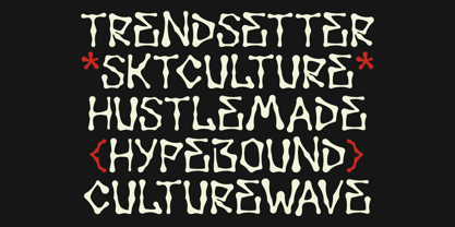 Groovy Zodiac Font Poster 4