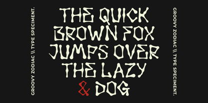 Groovy Zodiac Font Poster 2