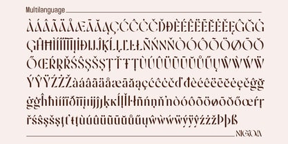 Nickova Font Poster 15
