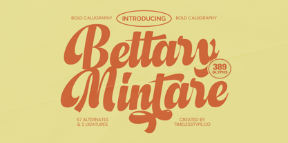 Bettary Mintare Font Poster 1