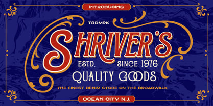 BTD Barstain Font Poster 5