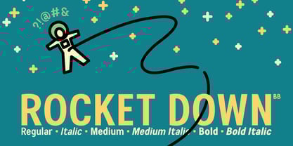 Rocket Down BB Font Poster 5