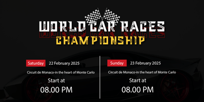 Dragstar Font Poster 3