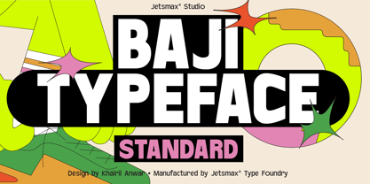 Baji Standard Font Poster 1