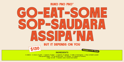 Baji Standard Font Poster 3