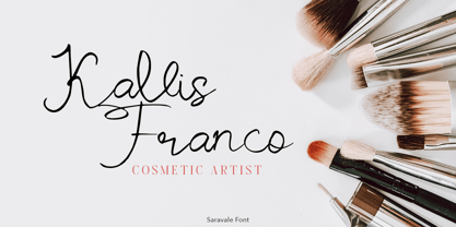 Saravale Font Poster 6