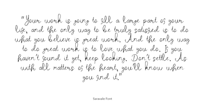 Saravale Font Poster 5