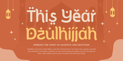 Amazing Arabic Font Poster 4