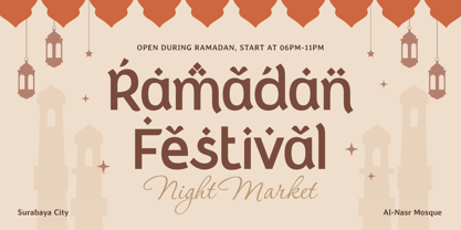 Amazing Arabic Font Poster 6