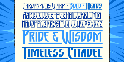 Chronopolis Font Poster 3