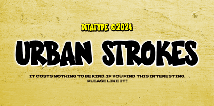 Urban Strokes Font Poster 11