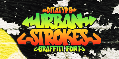 Urban Strokes Font Poster 1
