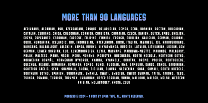 Morozko Font Poster 10