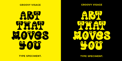 Groovy Visage Font Poster 6