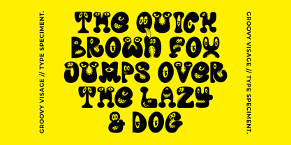 Groovy Visage Font Poster 2