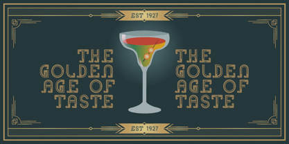 Inline Heritage Font Poster 6