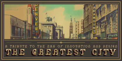 Inline Heritage Font Poster 4