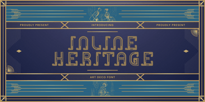 Inline Heritage Font Poster 1