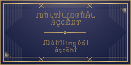 Inline Heritage Font Poster 8