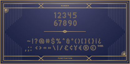 Inline Heritage Font Poster 9
