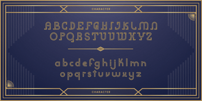 Inline Heritage Font Poster 10