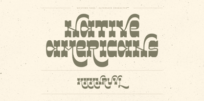 Western Sage Font Poster 7