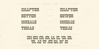 Western Sage Font Poster 5