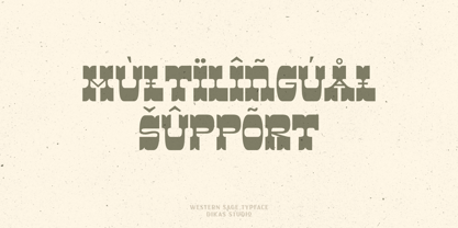 Western Sage Font Poster 9