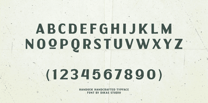 Handoek Font Poster 2