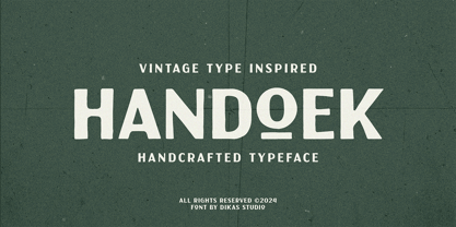 Handoek Font Poster 1