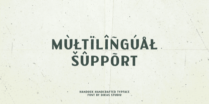 Handoek Font Poster 4