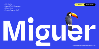 Miguer Sans Font Poster 1