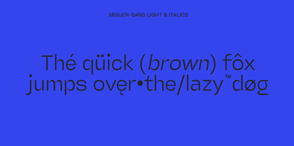 Miguer Sans Font Poster 15
