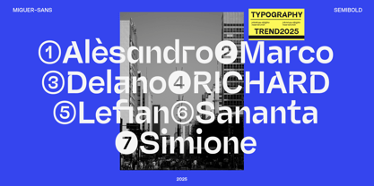 Miguer Sans Font Poster 13