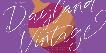 Dayland Vintage Font Poster 1