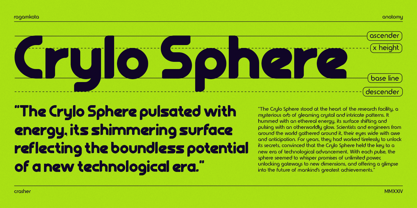 Crasher Outline Font Poster 7