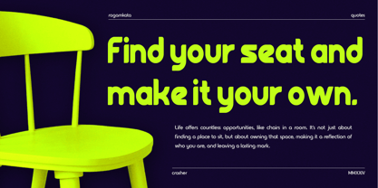 Crasher Outline Font Poster 6