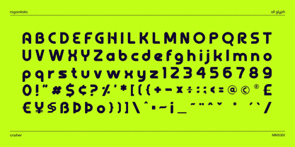 Crasher Outline Font Poster 9