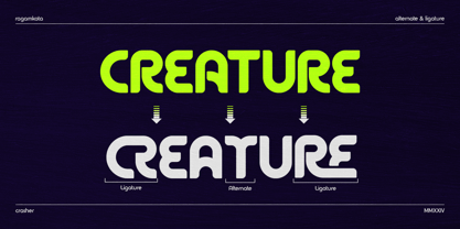 Crasher Outline Font Poster 5