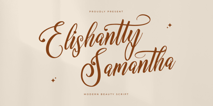 Elishanty Samantha Font Poster 1