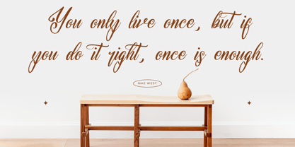 Elishanty Samantha Font Poster 5