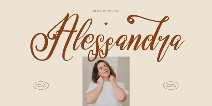 Elishanty Samantha Font Poster 4