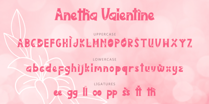 Anetha Valentine Font Poster 5