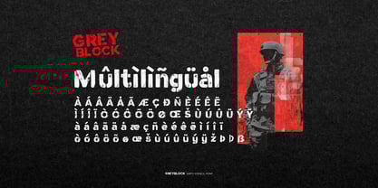 Greyblock Font Poster 7