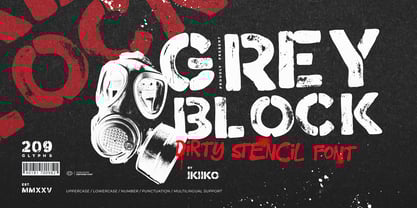 Greyblock Font Poster 1